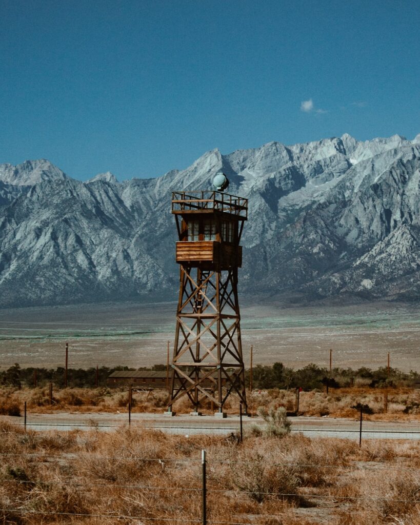 brown wooden tower